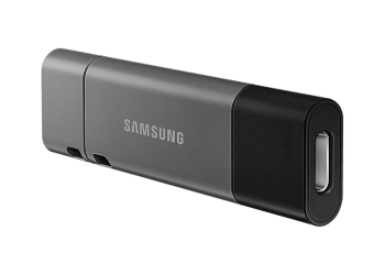  32GB USB3.1/Type-C Flash Drive Samsung Duo Plus "MUF-32DB/APC", Black-Grey, DUO Case (R:200MB/s)
