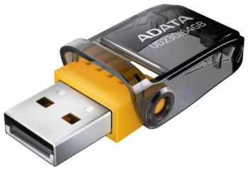  64GB USB2.0 Flash Drive ADATA "UD230", Black, COB, Folding-Cover Design (R/W:20/10MB/s)