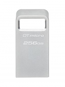 256GB USB3.2 Flash Drive Kingston DataTravaler Micro (DTMC3G2/256GB), Premium Metal Case (R:200MB/s)