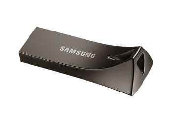  64GB USB3.1 Flash Drive Samsung Bar Plus "MUF-64BE4/APC", Grey, Metal Case (R:200MB/s)