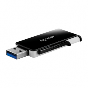  64GB USB3.1 Flash Drive  Apacer "AH350", Black/White, Slider (AP64GAH350B-1)