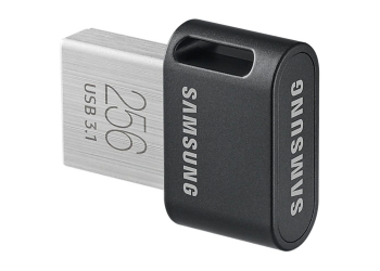 256GB USB3.1 Flash Drive Samsung FIT Plus "MUF-256AB/APC", Grey, Plastic Case (R:200MB/s)