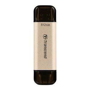  512GB USB3.1/Type-C Flash Drive  Transcend "JetFlash 930C", Gold, Classic Cap,OTG (R/W:420/400MB/s)