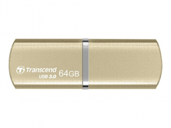  64GB USB3.1 Flash Drive Transcend "JetFlash 820", Gold, Metal Case, Luxury Design (R/W:90/30MB/s)