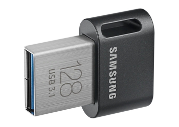 128GB USB3.1 Flash Drive Samsung FIT Plus "MUF-128AB/APC", Grey, Plastic Case (R:200MB/s)