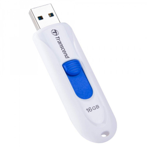  16GB USB3.1 Flash Drive Transcend "JetFlash  790", White, Slider (R/W:90/20MB/s)