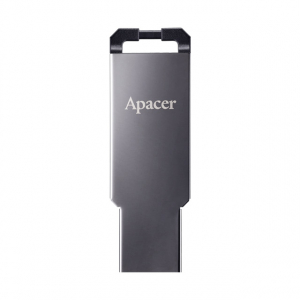  16GB USB3.1 Flash Drive  Apacer "AH360", Black Nickel, Slim Metallic, Capless (AP16GAH360A-1)