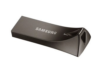 128GB USB3.1 Flash Drive Samsung Bar Plus "MUF-128BE4/APC", Grey, Metal Case (R:200MB/s)
