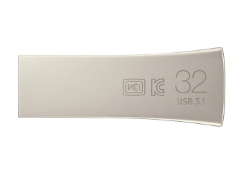  32GB USB3.1 Flash Drive Samsung Bar Plus "MUF-32BE3/APC", Silver, Metal Case (R:200MB/s)