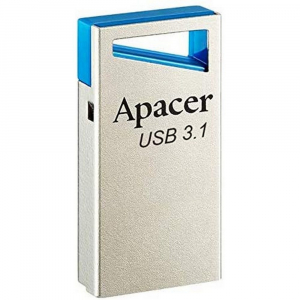  64GB USB3.1 Flash Drive Apacer "AH155", Silver, Super-Mini, Metal Case, Capless (AP64GAH155U-1)