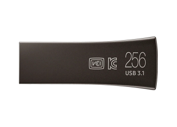 256GB USB3.1 Flash Drive Samsung Bar Plus "MUF-256BE4/APC", Grey, Metal Case (R:200MB/s)