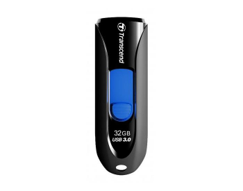  32GB USB3.1 Flash Drive Transcend "JetFlash  790", Black, Slider (R/W:90/25MB/s)