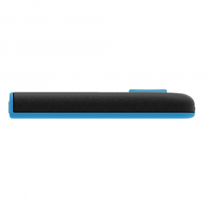 128GB  USB3.1 Flash Drive ADATA "UV128", Black-Blue, Plastic, Slider (R/W:90/40MB/s)